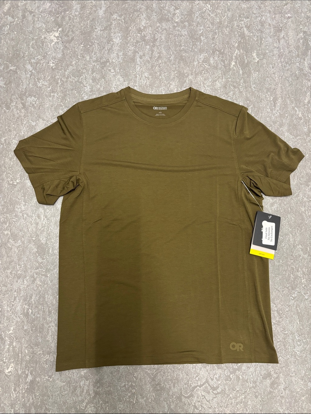 Outdoor Research Men’s Eclipse Sun T shirt dark olive medium NWT